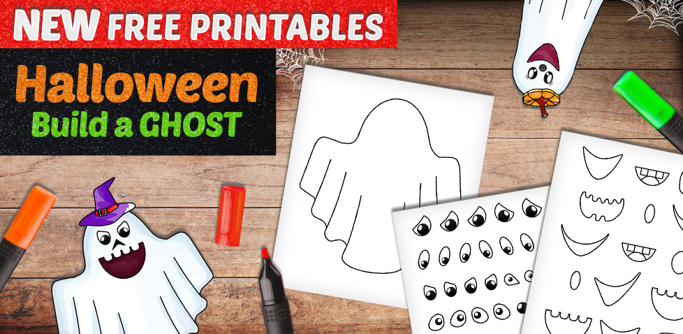 Build a ghost - Halloween Crafts for Kids