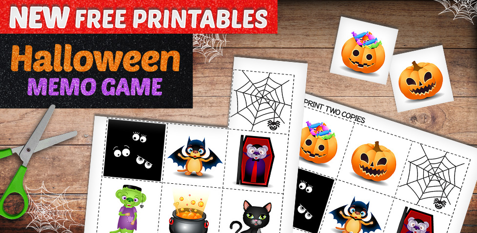 Halloween Memo Game - Halloween Crafts for Kids