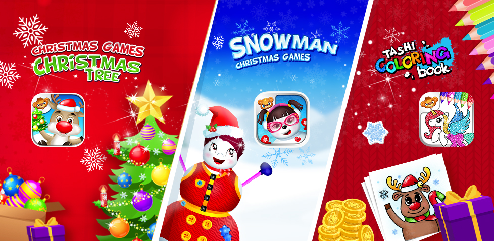 December with Christmas Games for Kids  123 Kids Fun Apps