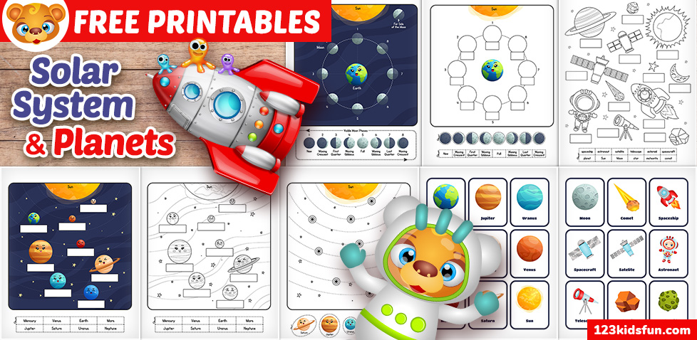 Solar System Worksheets for Kids