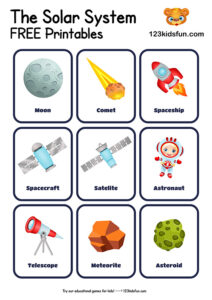 Solar System Worksheets for Kids | 123 Kids Fun Apps