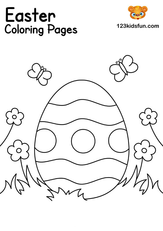 Easter Egg - Easter Coloring Pages