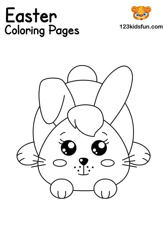 Easter Bunny - Easter Coloring Pages