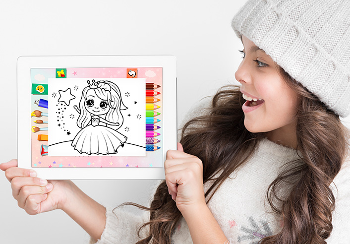 coloring games for girls