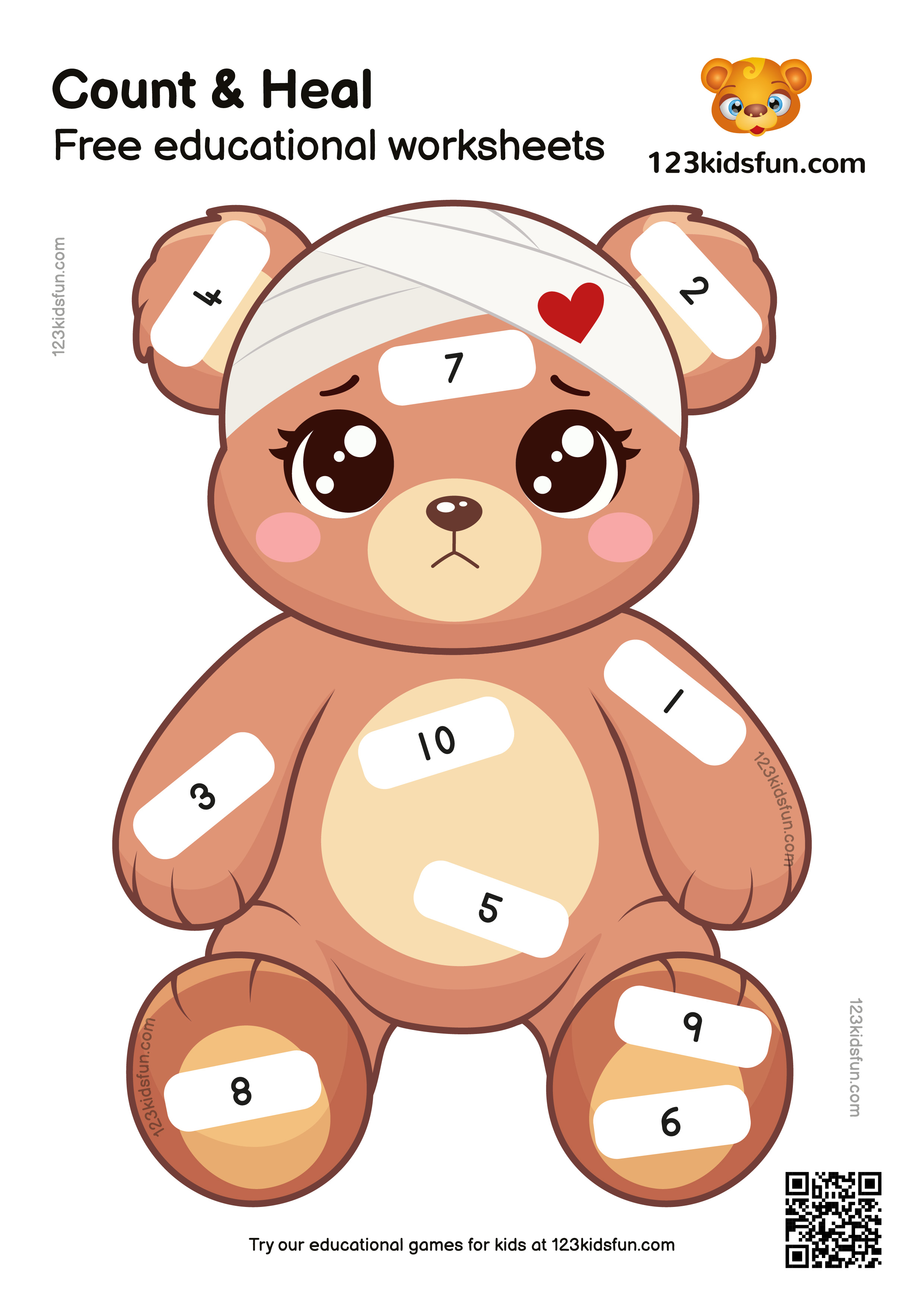 Count and Heal - Free Educational Worksheets