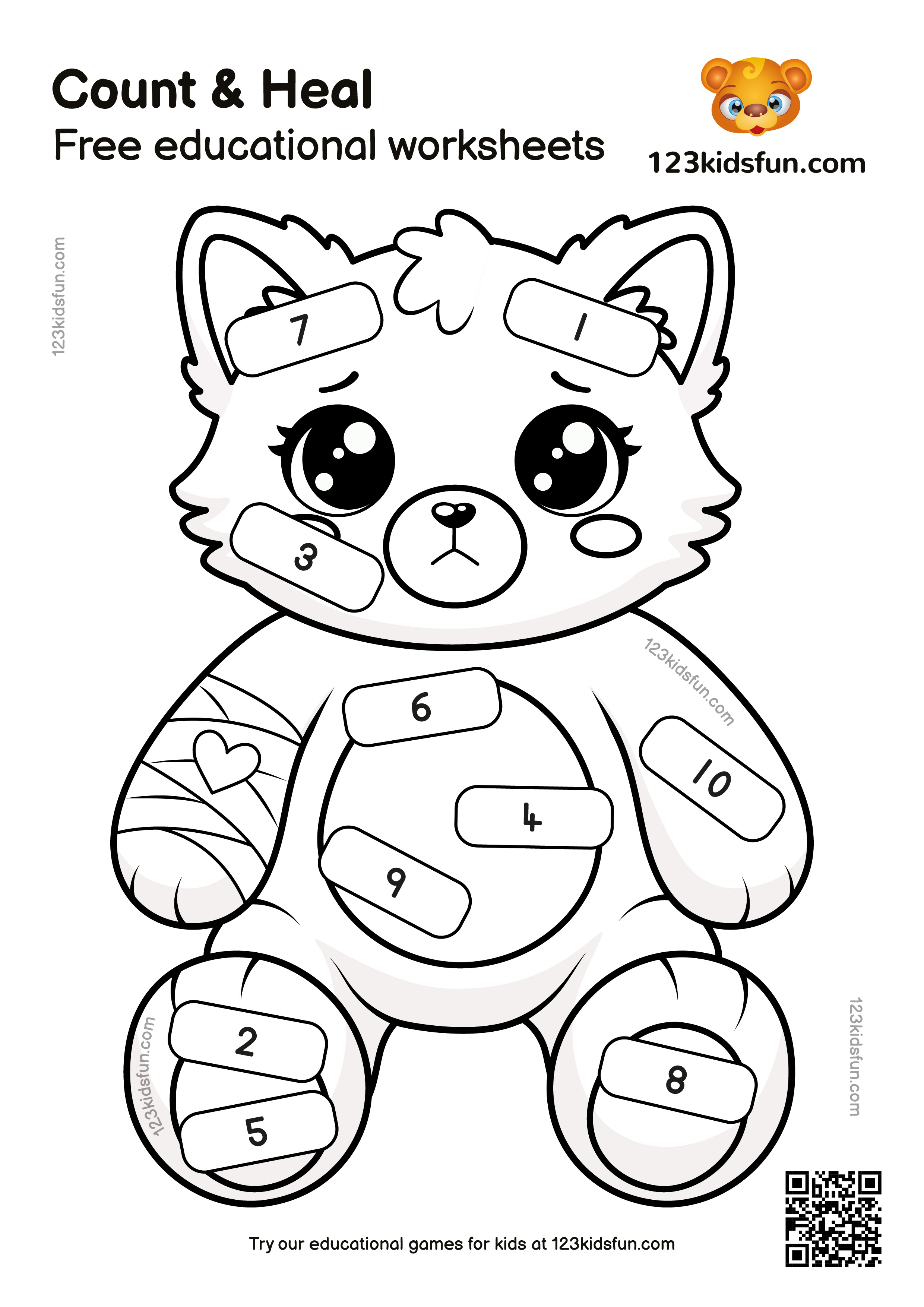 Count and Heal - Free Educational Worksheets