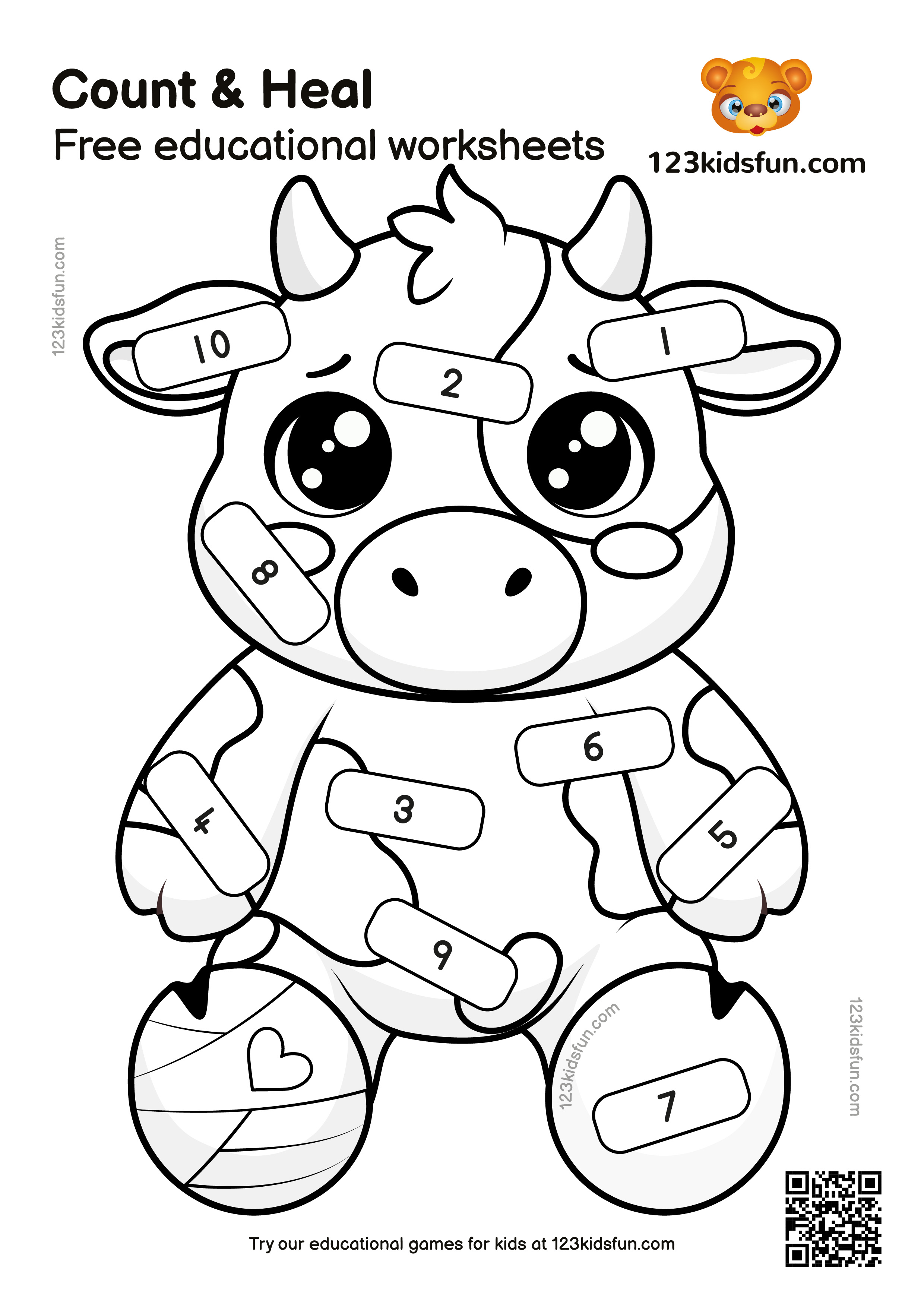 Count and Heal - Free Educational Worksheets