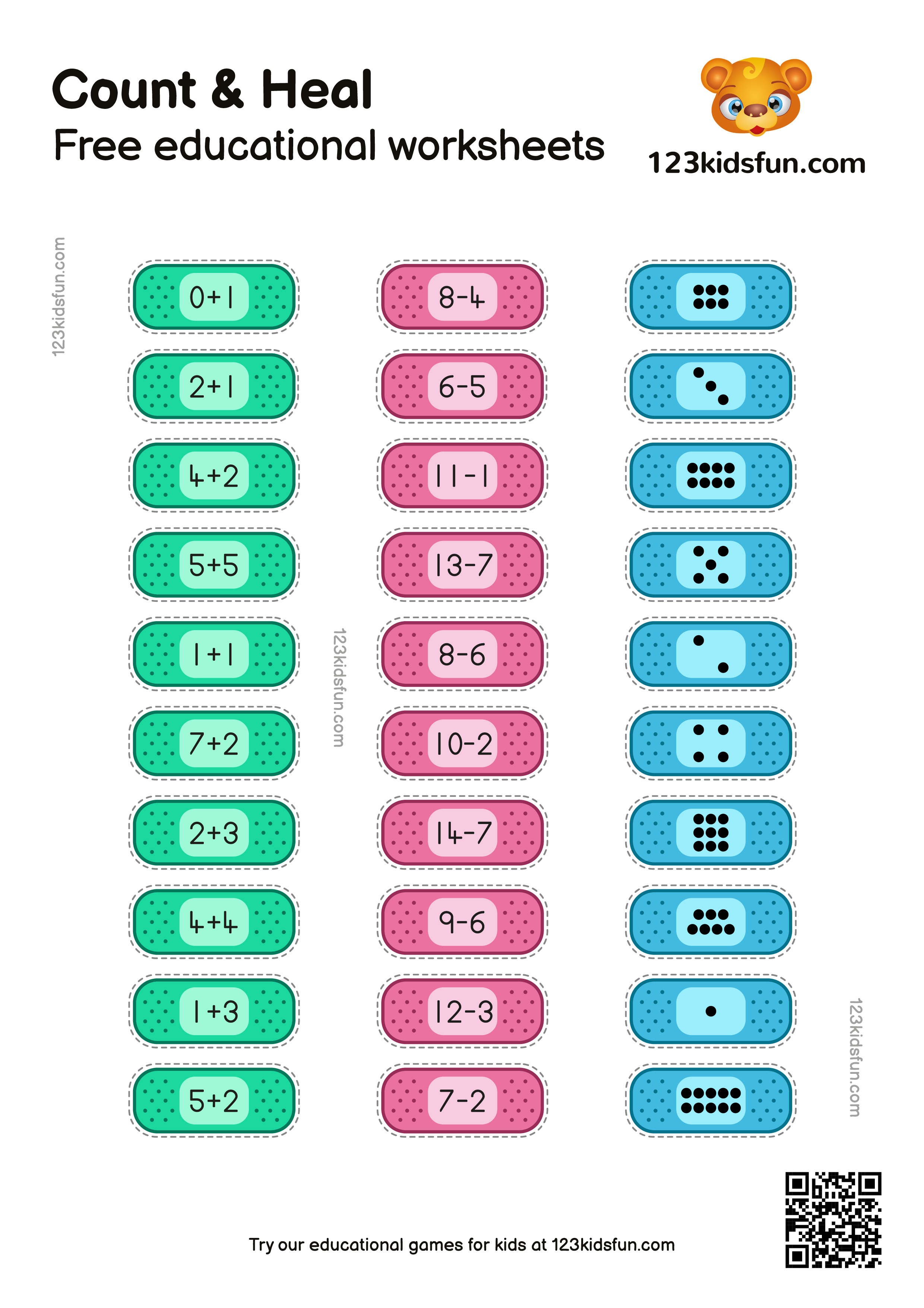 Count and Heal - Free Educational Worksheets