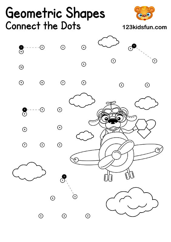 Fun Shape Tracing Connect The Dots For Kindergarten Kids Fun Shape Tracing Connect The Dots For Kindergarten Kids