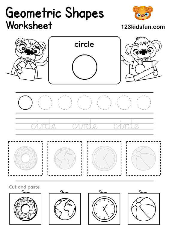 Free Printable Preschool Shapes Worksheets for Kids - Circle