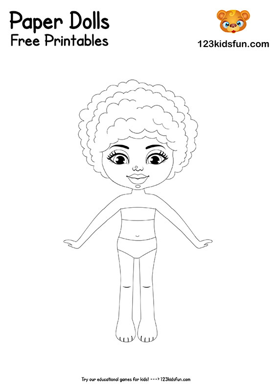 FREE Printable Summer Paper Doll