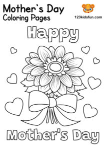 Free Printable Mother’s Day Coloring Pages and Mother’s Day Cards for ...